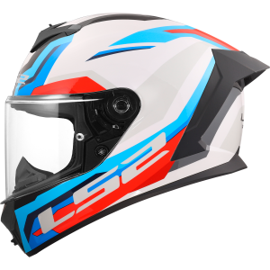 CASCO LS2 FF820 RAPID III HYPER WHITE BLUE RED