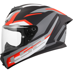 CASCO LS2 FF820 RAPID III HYPER BLACK RED