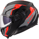 CASCO LS2 FF910 ADVANT II GLIDE BLACK GREY RED