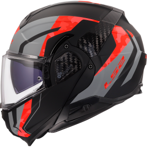 CASCO LS2 FF910 ADVANT II GLIDE BLACK GREY RED