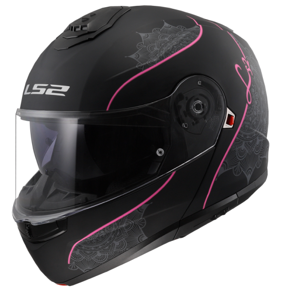 CASCO LS2 FF908 STROBE II LUX MATT BLACK PINK