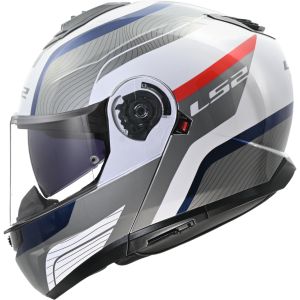 CASCO LS2 FF908 STROBE II MONZA WHITE BLUE RED