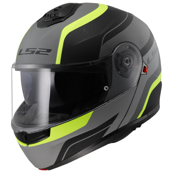 CASCO LS2 FF908 STROBE II MONZA MATT BLACK HI VIS YELLOW