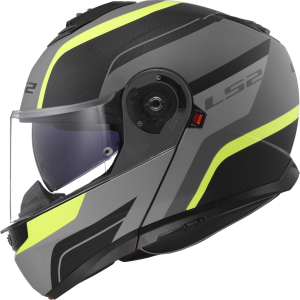 CASCO LS2 FF908 STROBE II MONZA MATT BLACK HI VIS YELLOW