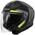 CASCO LS2 OF603 INFINITY II FOCUS MATT BLACK HI VIS YELLOW