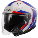 CASCO LS2 OF603 INFINITY II FOCUS WHITE BLUE RED