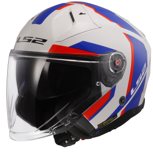 CASCO LS2 OF603 INFINITY II FOCUS WHITE BLUE RED