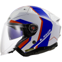 CASCO LS2 OF603 INFINITY II FOCUS WHITE BLUE RED