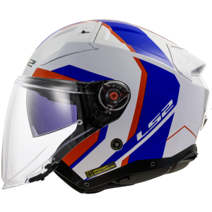 CASCO LS2 OF603 INFINITY II FOCUS WHITE BLUE RED