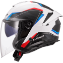 CASCO LS2 OF618 VERSO II AIR WHITE BLUE RED