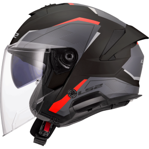 CASCO LS2 OF618 VERSO II AIR BLACK RED