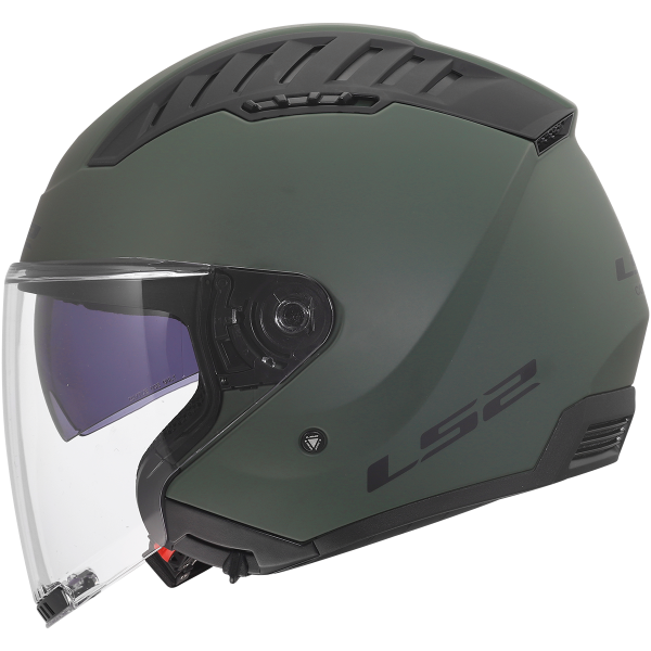 CASCO LS2 OF600 COPTER II SOLID MILITARY GREEN