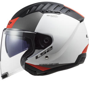 CASCO LS2 OF600 COPTER II URBANE MATT WHITE RED