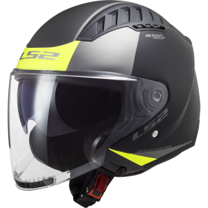 CASCO LS2 OF600 COPTER II URBANE MATT BLACK HI VIS YELLOW