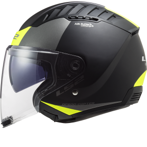 CASCO LS2 OF600 COPTER II URBANE MATT BLACK HI VIS YELLOW