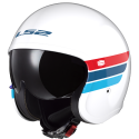 CASCO LS2 OF599 SPITFIRE RETRO WHITE BLUE RED