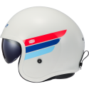 CASCO LS2 OF599 SPITFIRE RETRO WHITE BLUE RED
