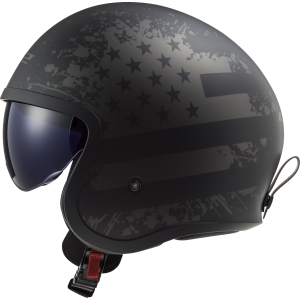 CASCO LS2 OF599 SPITFIRE FLAG BLACK