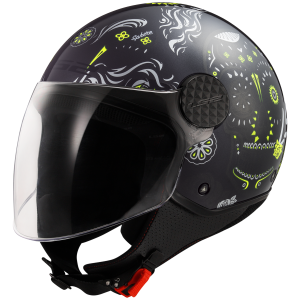 CASCO LS2 OF558 SPHERE II MAXCA GL BLACK HI VIS YELLOW