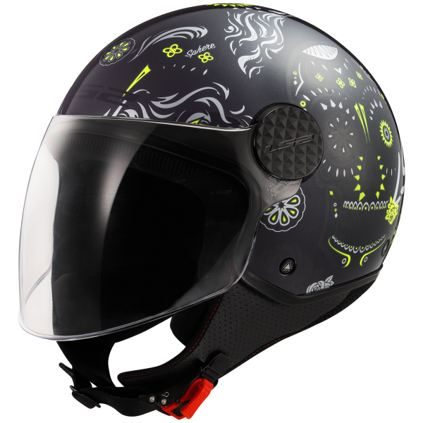 CASCO LS2 OF558 SPHERE II MAXCA GL BLACK HI VIS YELLOW