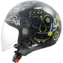 CASCO LS2 OF558 SPHERE II MAXCA GL BLACK HI VIS YELLOW