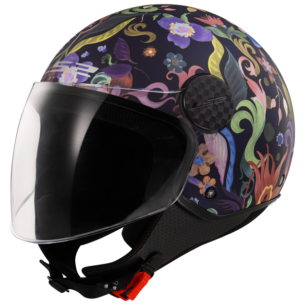CASCO LS2 OF558 SPHERE II BLOOM BLUE PINK