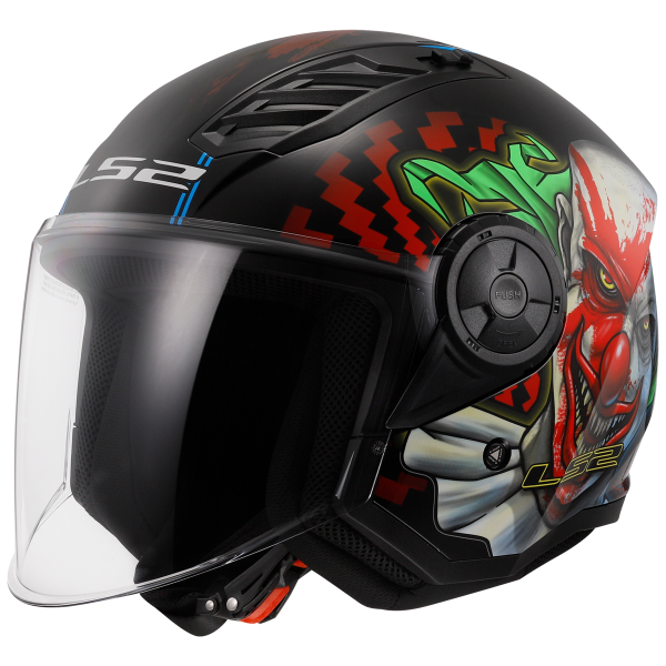 CASCO LS2 OF616 AIRFLOW II HAPPY DREAMS MATT BLACK