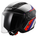 CASCO LS2 OF616 AIRFLOW II RUSH WHITE BLUE RED