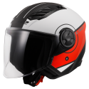 CASCO LS2 OF616 AIRFLOW II COVER MATT WHITE RED