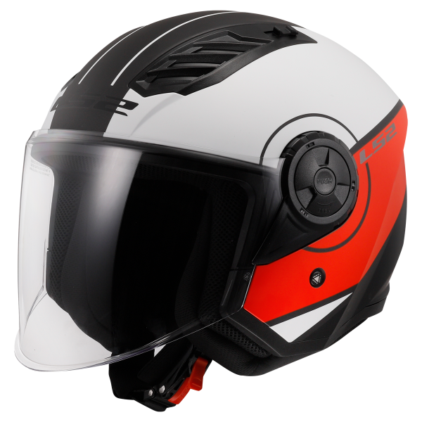 CASCO LS2 OF616 AIRFLOW II COVER MATT WHITE RED