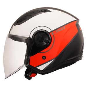CASCO LS2 OF616 AIRFLOW II COVER MATT WHITE RED
