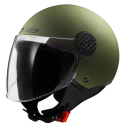 CASCO LS2 OF558 SPHERE II SOLID MATT MILITARY GREEN