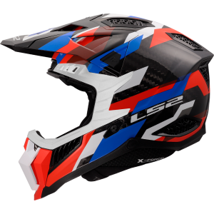 CASCO LS2 MX703 X-FORCE PHANTOM WHITE BLUE RED