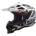 CASCO LS2 MX700 SUBVERTER STOMP WHITE BLACK