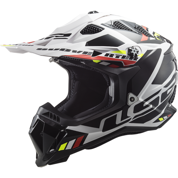CASCO LS2 MX700 SUBVERTER STOMP WHITE BLACK