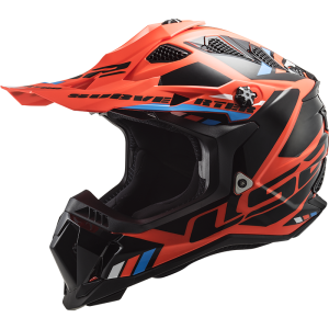 CASCO LS2 MX700 SUBVERTER STOMP FLUO ORANGE BLACK