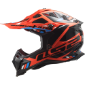 CASCO LS2 MX700 SUBVERTER STOMP FLUO ORANGE BLACK