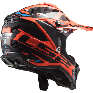 CASCO LS2 MX700 SUBVERTER STOMP FLUO ORANGE BLACK