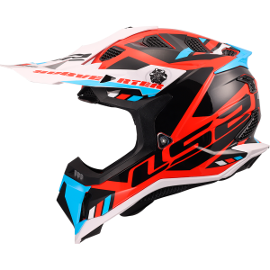 CASCO LS2 MX700 SUBVERTER STOMP WHITE BLUE RED