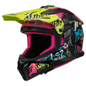 CASCO LS2 MX708 FAST II GORILLA PURPLE HI VIS YELLOW