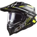 CASCO LS2 MX701 EXPLORER C EDGE GL BLACK HI VIS YELLOW