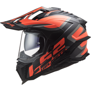 CASCO LS2 MX701 EXPLORER ALTER MATT BLACK FLUO ORANGE
