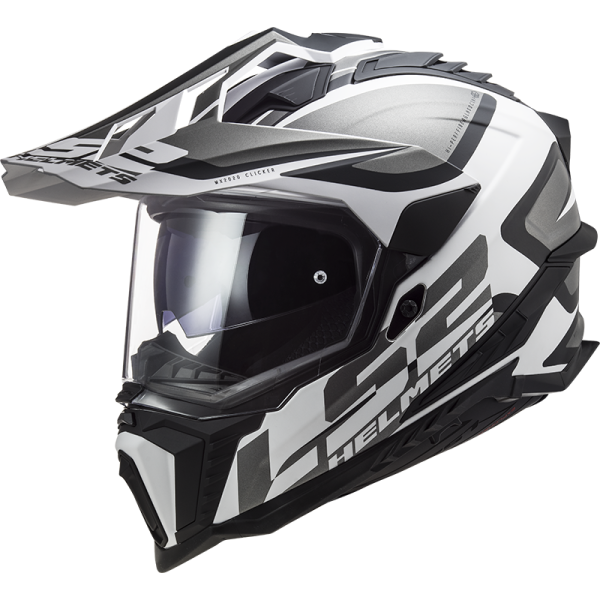 CASCO LS2 MX701 EXPLORER ALTER MATT BLACK WHITE