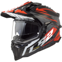 CASCO LS2 MX701 EXPLORER SPIRE BLACK TITANIUM RED