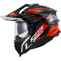 CASCO LS2 MX701 EXPLORER SPIRE BLACK TITANIUM RED
