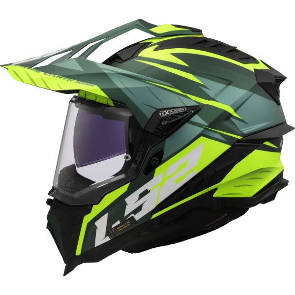 CASCO LS2 MX701 EXPLORER SPIRE GREEN HI VIS YELLOW