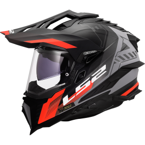 CASCO LS2 MX701 EXPLORER HEXA BLACK RED GREY