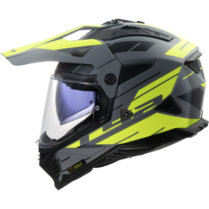 CASCO LS2 MX702 PIONEER II NAMIB MATT GREY HI VIS YELLOW