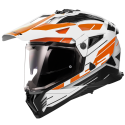 CASCO LS2 MX702 PIONEER II NAMIB WHITE ORANGE