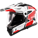 CASCO LS2 MX702 PIONEER II HILL WHITE RED